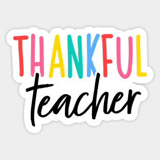 Thankful Teacher Sticker